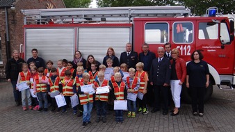 Freiwillige Feuerwehr Kalkar: Feuerwehr Kalkar: Gründung einer Kinderfeuerwehr- Löschzwerge in Kalkar