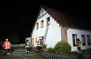 Polizeiinspektion Rotenburg: POL-ROW: ++ Brand eines Zweifamilienhauses in Fintel ++