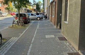Polizei Düsseldorf: POL-D: Oberbilk - Ellerstraße - Fahrradfahrerin stößt mit Fußgänger zusammen - Polizei sucht weitere Zeugen