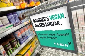 Veganuary: Deutscher Einzelhandel folgt Veganuary in 2020 / Hunderttausende Menschen aber auch Unternehmen wie Aldi, Globus, Rossmann und Dm Bio folgen dem Vegan-Trend und starten rein pflanzlich ins neue Jahr