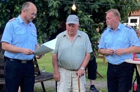 Feuerwehr Flotwedel: FW Flotwedel: 70 Jahre im Dienst der Feuerwehr: Besonderes Jubil&auml;um beim Sommerfest in Bockelskamp