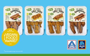 ALDI: Bestes veganes Grillprodukt: ALDI gewinnt erneut den Vegan Food Award