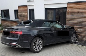Polizeidirektion Landau: POL-PDLD: Verkehrsunfall führt zu erheblichem Gebäudeschaden
