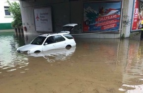 Feuerwehr Erkrath: FW-Erkrath: Starkregen sorgt für viele Einsätze der Feuerwehr Erkrath