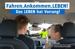 Polizeipräsidium Rostock: POL-HRO: Start der Kontrollen zur Kampagne "Fahren.Ankommen.Leben!" im März 2019 - mit den Schwerpunkten "Vorfahrt, Vorrang und Rückhaltesysteme"