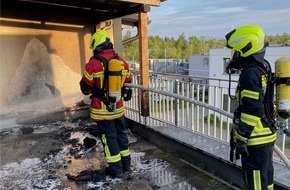 Freiwillige Feuerwehr Reichenau: FW Reichenau: Brand auf Balkon gelöscht, Reichenau-Lindenbühl, 19.05.2025