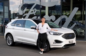 Ford Motor Company Switzerland SA: Zweiter Sieg in Serie: Der Ford Edge punktet erneut bei der Schweizer Sportmoderatorin Steffi Buchli