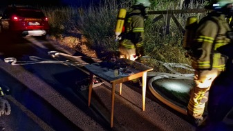 Freiwillige Feuerwehr Wachtberg: FW Wachtberg: Rauchende Akkus in Wachtberg-Niederbachem