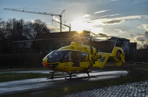 Feuerwehr Iserlohn: FW-MK: Rettungshubschrauber landet am Bahnhof