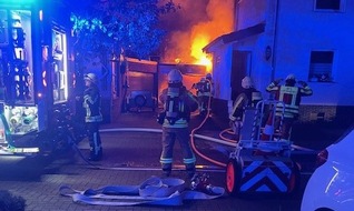 Polizei Mettmann: POL-ME: Garage in Vollbrand - die Polizei ermittelt - Langenfeld - 2412008