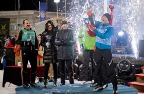 rbb - Rundfunk Berlin-Brandenburg: Herausragende Schießleistungen entschieden den Star-Biathlon 2008: Caroline Beil, Jürgen Vogel und Ricco Groß siegten in der Staffel