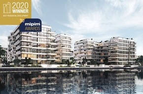 Bauwerk Capital GmbH & Co. KG: Wave waterside living berlin gewinnt MIPIM AWARD 2020 / Das Berliner Projekt WAVE waterside living berlin wird als bestes Wohngebäude der Welt ausgezeichnet