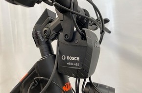 ADAC: ABS mit Überschlagschutz vermeidet Pedelec-Unfälle / Drei Systeme auf dem Markt - ADAC hat Bosch System getestet
