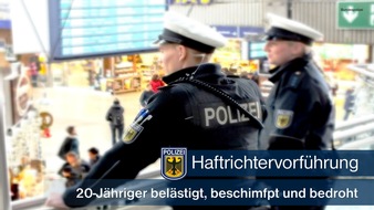 Bundespolizeidirektion München: Bundespolizeidirektion München: Belästigt - schwarz gefahren - bedroht - Über die Bundespolizei zum Haftrichter