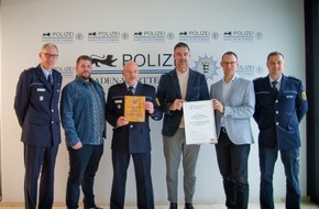 Polizeipräsidium Freiburg: POL-FR: Gemeinsame Pressemitteilung des Universitätsklinikums und des Polizeipräsidiums Freiburg: Sicherheitspartnerschaft ausgezeichnet