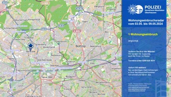 Polizeipräsidium Oberhausen: POL-OB: Wohnungseinbruchsradar in Oberhausen