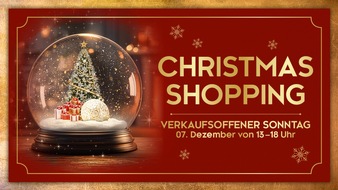 B.C Neumann PR: Pressemitteilung: Am 7. Dezember: Vorweihnachtlicher Shopping-Sonntag im ALEXA