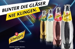 Schweppes: Bunter die Gläser nie klingen: Schweppes startet aufmerksamkeitsstarke Jahresend-Kampagne