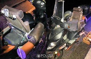 Polizeipräsidium Westpfalz: POL-PPWP: Roller mit eigenwilligen Anbauten