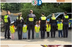 Polizei Duisburg: POL-DU: Wanheim-Angerhausen: Polizei kontrolliert Tempo vor Kita - Kinder verteilen Dank- und Denkzettel