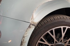 Polizeidirektion Kaiserslautern: POL-PDKL: Fahrzeug gestreift und abgehauen
