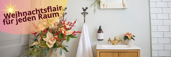 Stars for Europe GbR: Weihnachtsflair für jeden Raum: Deko-Ideen mit Poinsettien für Flur, Bad und Schlafzimmer