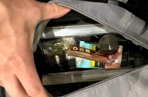 Bundespolizeidirektion Sankt Augustin: BPOL NRW: Bundespolizei stellt Marihuana im Handgepäck sicher