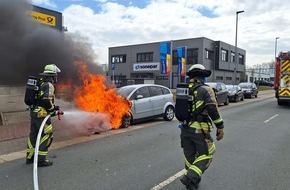Feuerwehr Bocholt: FW Bocholt: Fahrzeugbrand