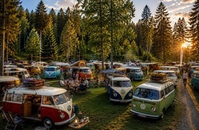 JANE UHLIG PR Kommunikation & Publikationswesen: Ferienpark am Birnbaumteich wird zum Treffpunkt f&uuml;r Bulli-Fans