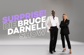 ProSieben: Eine Show mit Herz fürs Herz: Bruce Darnell überrascht in seiner ersten eigenen ProSieben-Show "Surprise! Die Bruce Darnell Show" nichts ahnende Menschen