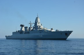Presse- und Informationszentrum Marine: Fregatte "Sachsen" kehrt vom NATO-Einsatz aus der Ägäis zurück