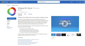 Sinequa: Cloud-optimierte Suchplattform von Sinequa für Microsoft Azure