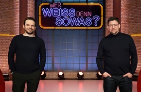 ARD Das Erste: Rate-Rezepte: Die TV-Spitzenköche Steffen Henssler und Tim Mälzer bei "Wer weiß denn sowas?" / Das Wissensquiz vom 11. bis 15. Oktober 2021, um 18:00 Uhr im Ersten