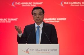 Handelskammer Hamburg: "The EU and China Need Each Other More Than Ever" / Chinese Premier Li Keqiang a guest at the "Hamburg Summit" in the Chamber of Commerce