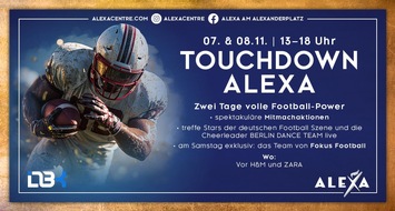 B.C Neumann PR: Pressemitteilung: Das ALEXA begeistert am 7. und 8. November mit American Football Event zum Mitmachen