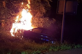 Kreispolizeibehörde Wesel: POL-WES: Hünxe/Voerde - Vom rechten Weg abgekommen: Irrfahrt eines Autofahrers