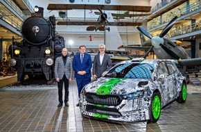 Skoda Auto Deutschland GmbH: Prototyp des Škoda Fabia RS Rally2 an Technisches Nationalmuseum in Prag übergeben