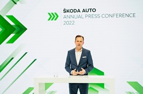 Skoda Auto Deutschland GmbH: ŠKODA AUTO Jahrespressekonferenz: Bilder und Reden auf dem ŠKODA Storyboard