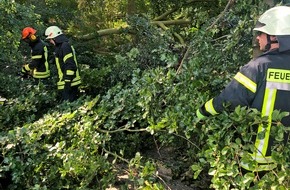 Freiwillige Feuerwehr der Stadt Goch: FF Goch: Sturmschäden in Pfalzdorf, Nierswalde, Hassum und Asperden