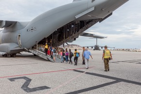 Deutsche A400M liefern Hilfsgüter nach Saint Martin und fliegen Europäer aus