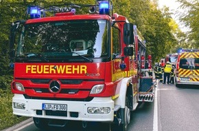 Feuerwehr Detmold: FW-DT: Alleinunfall - eine Person verletzt