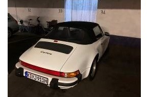 Polizei Köln: POL-K: 220203-5-K Porsche 911 Baujahr 1987 gestohlen - Fahndung