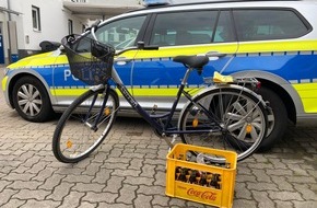 Polizeiinspektion Hameln-Pyrmont/Holzminden: POL-HM: Eigentümer gesucht! - Fahrrad und Getränkekiste entwendet!