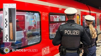 Bundespolizeidirektion München: Bundespolizeidirektion München: 51-Jähriger verletzte bei Streit in der S-Bahn Unbekannten mit Küchenmesser - Bundespolizei sucht nach Geschädigten