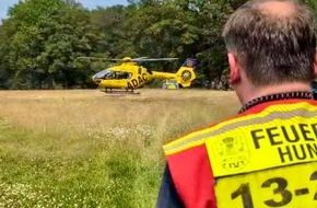 Kreisfeuerwehr Oldenburg: FW-OLL: Person st&uuml;rzt von Seilschaukel - Aufwendige Rettung aus der Hunte