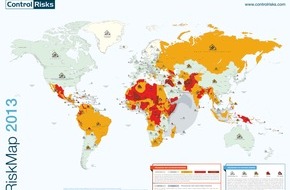Control Risks GmbH: RiskMap 2013: Geschwächtes Europa verursacht eine neue Dimension politischer Risiken für Unternehmen