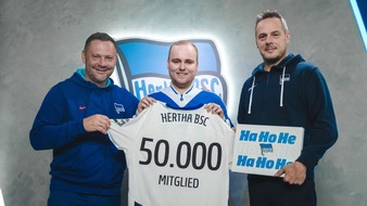 HERTHA BSC GmbH & Co. KGaA  : Hertha BSC zählt 50.000 Mitglieder