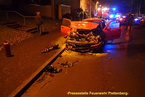 FW-PL: Automatische Feuermeldung,4 Ölspureinsätze,Verkehrsunfall mit Entstehungsbrand und Personenschaden,Fahrzeugbrand