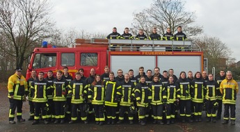 Freiwillige Feuerwehr Kalkar: Feuerwehr Kalkar: Ausbildungsabschluss erfolgreich- 31 neue Kameradinnen und Kameraden in der Freiwilligen Feuerwehr