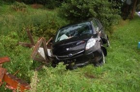 Polizeiinspektion Nienburg / Schaumburg: POL-STH: Verkehrsunfall mit einer verletzten Person